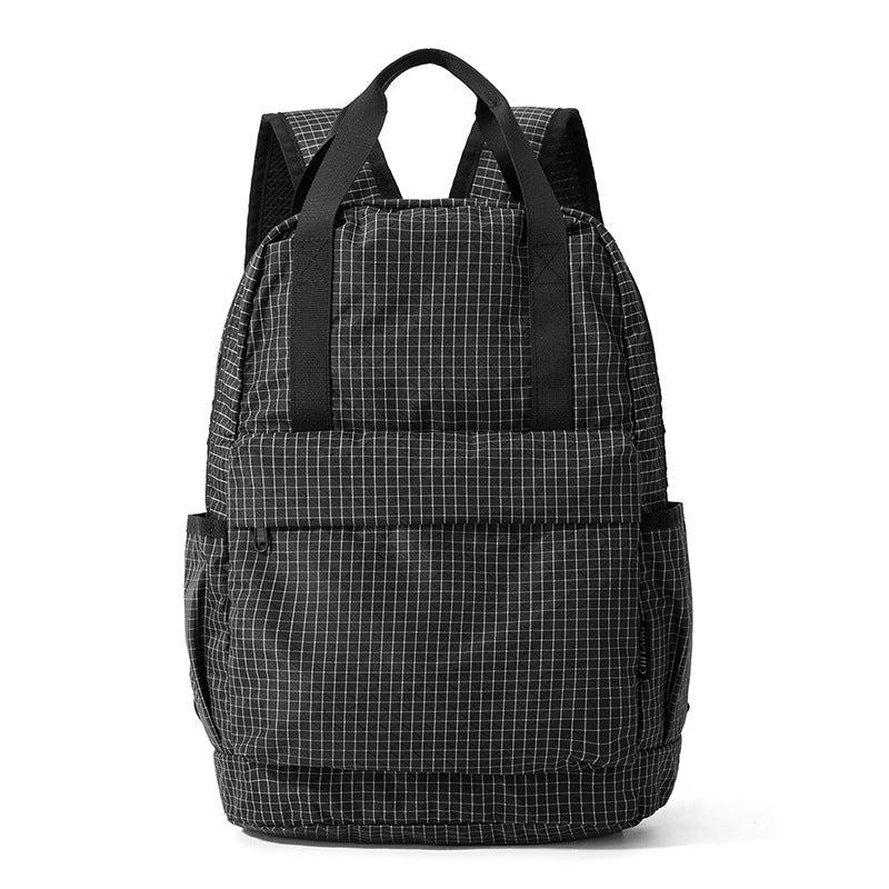 Lightweight Grid Pattern Backpack Bowlift