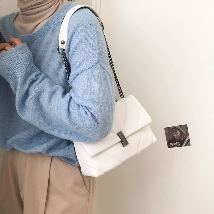 Quilted Leather Crossbody Bag Bowlift