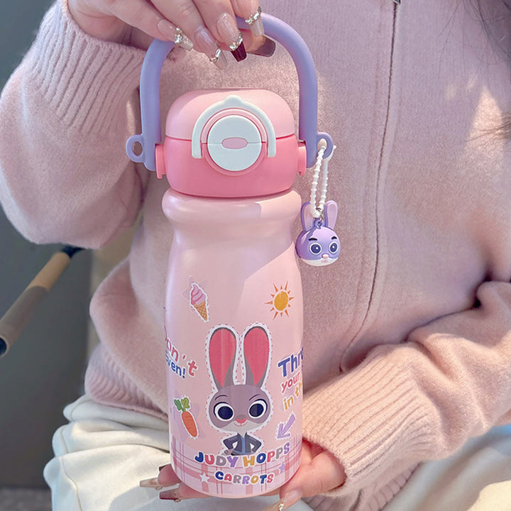 Women's insulated bottle with innovative animal design and practical integrated carrying handle Bowlift