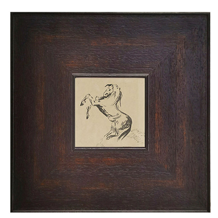 Framed Abstract Ink Artwork