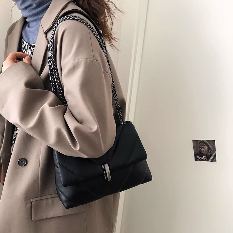 Quilted Leather Crossbody Bag Bowlift