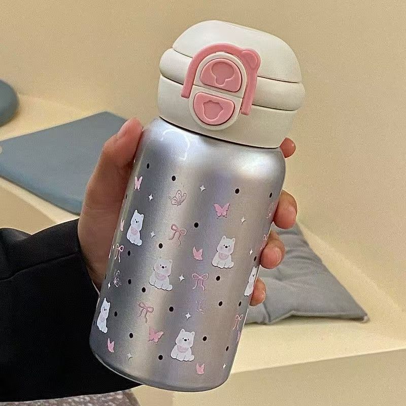 Ladies insulated drinking bottle with sweet Bowlift design