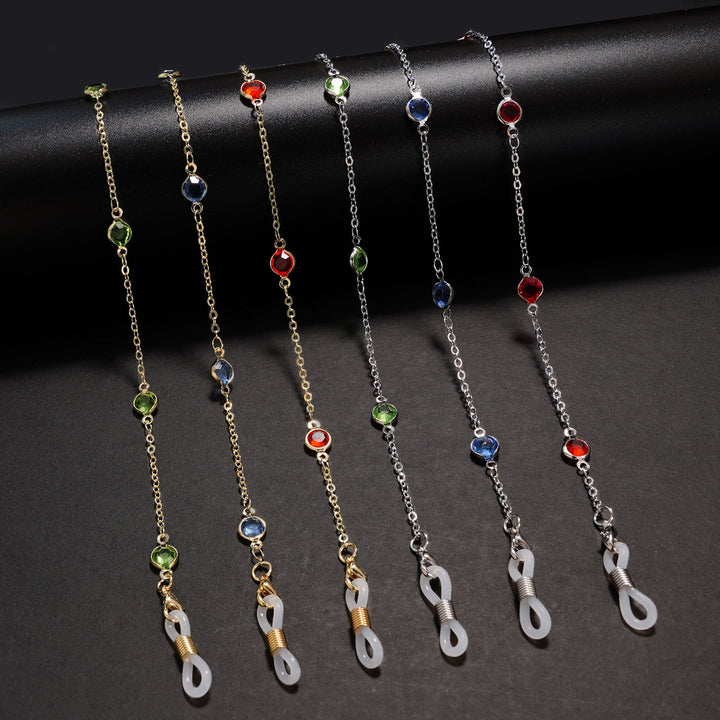 Gemstone-Studded Eyewear Holder Bowlift