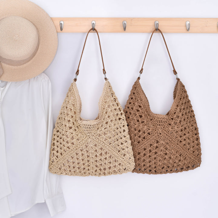 Hobo Bag in Modern Macrame Style Bowlift