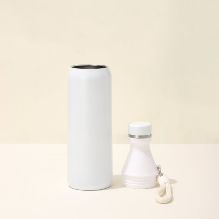 Women's insulated water bottle with practical carrying strap Bowlift