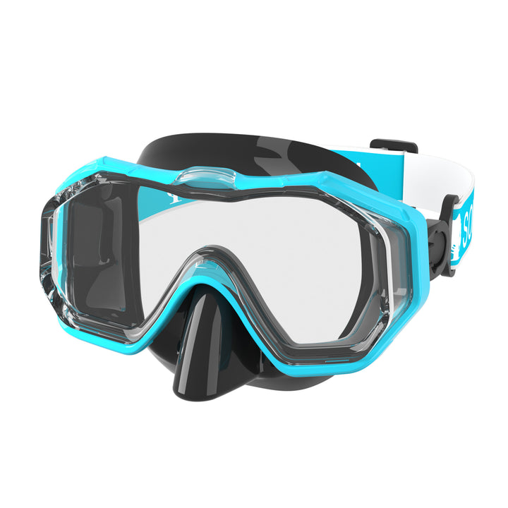 High-quality diving mask with flexible silicone rim and UV protection Bowlift