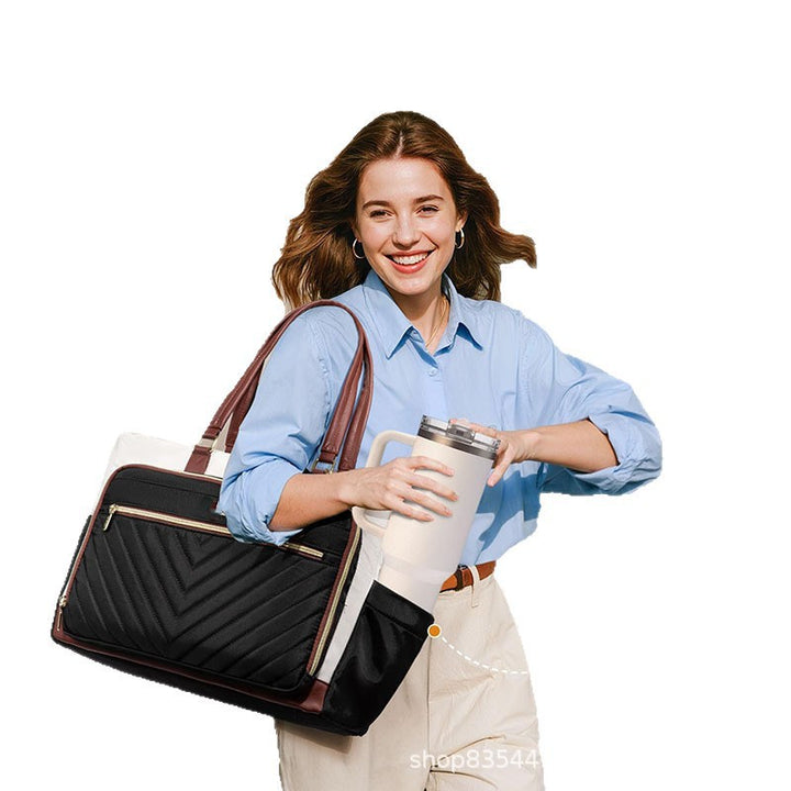 Multi-Functional Quilted Tote Bag Bowlift