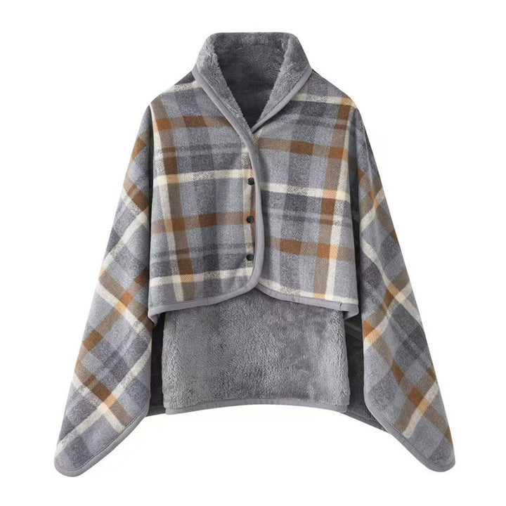 Ladies' wrap blanket made of cozy wool blend Bowlift