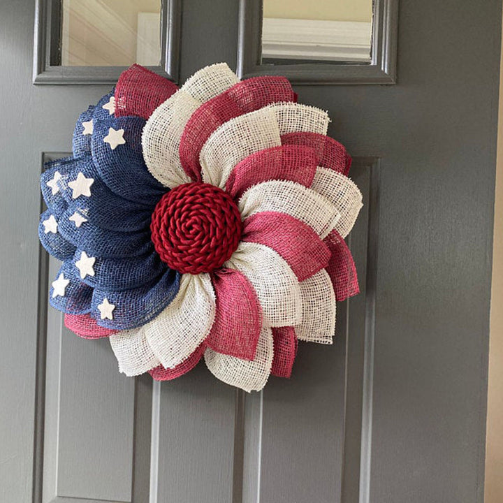 Unisex nan more patriotic door wreath with eagle Statue of Liberty and flag motif Bowlift
