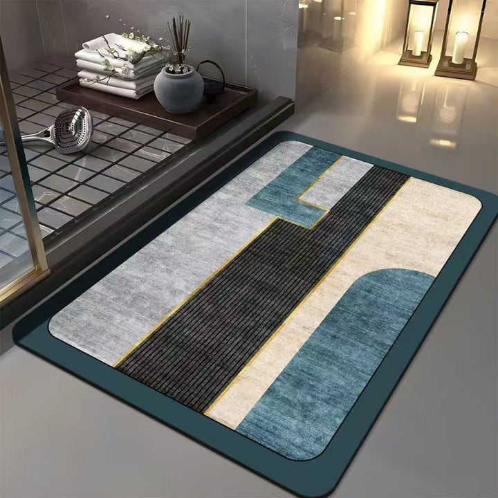 Abstract Geometric Design Bath Mat