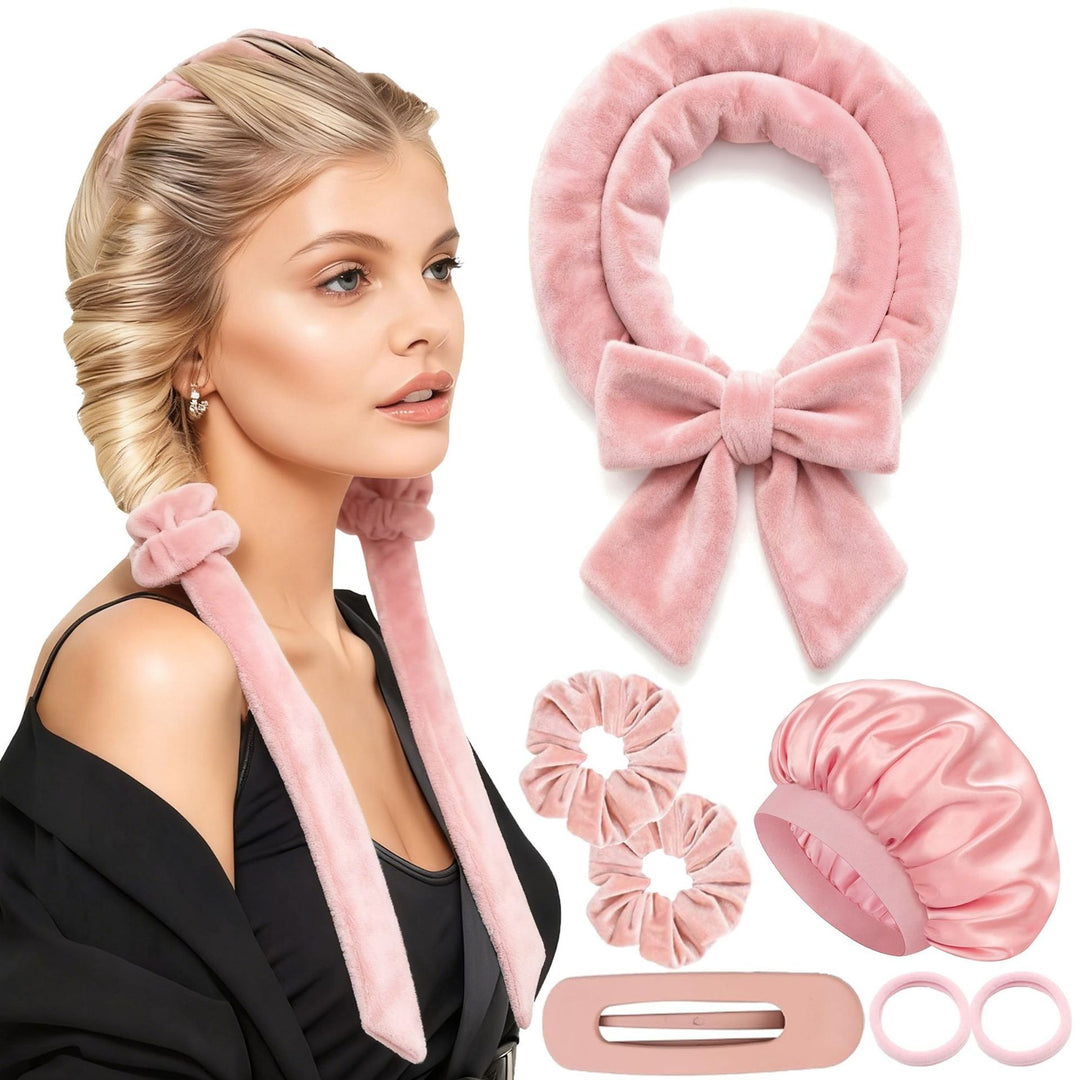 Heatless Satin Hair Curling Set