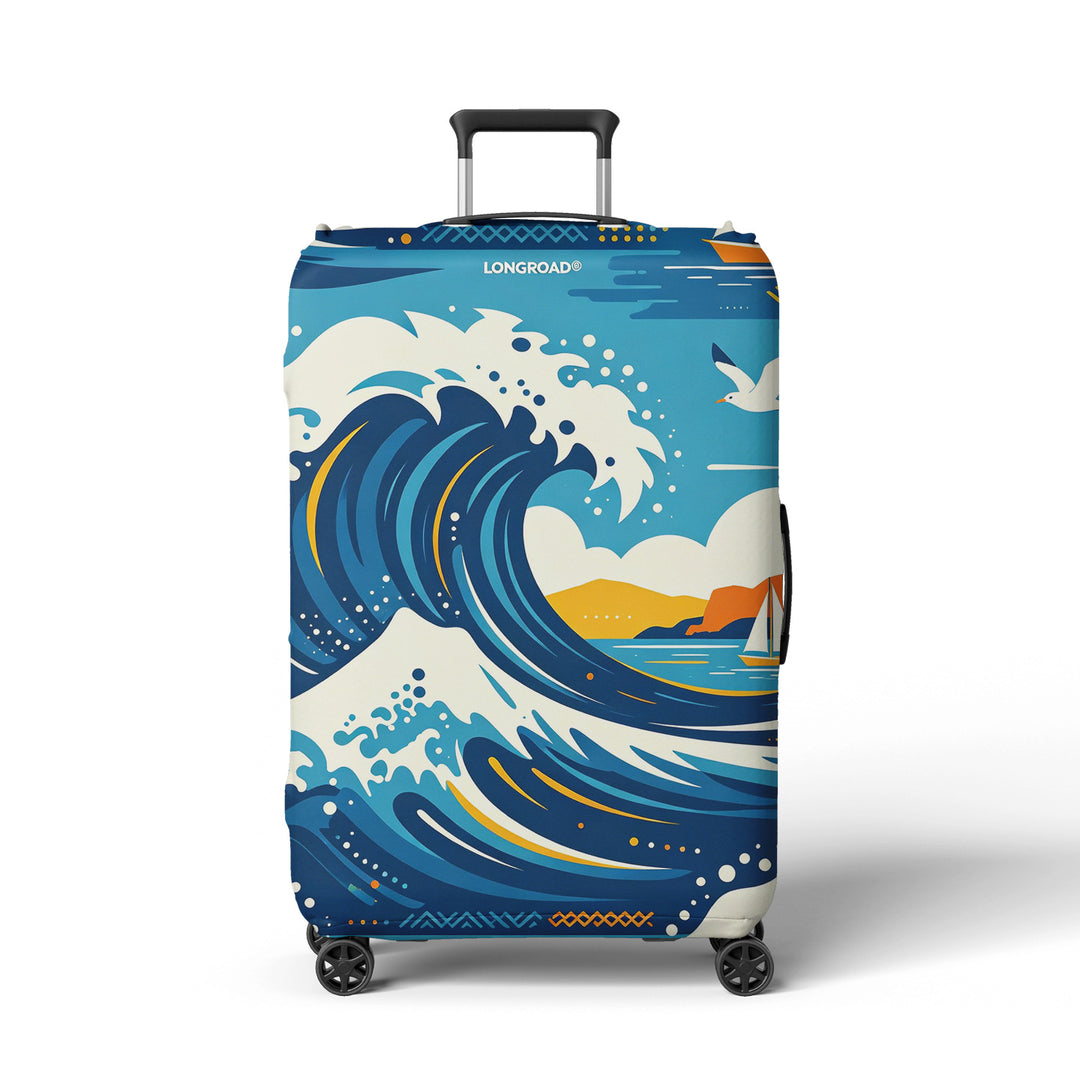Women's suitcase sock with colorful coral design Bowlift
