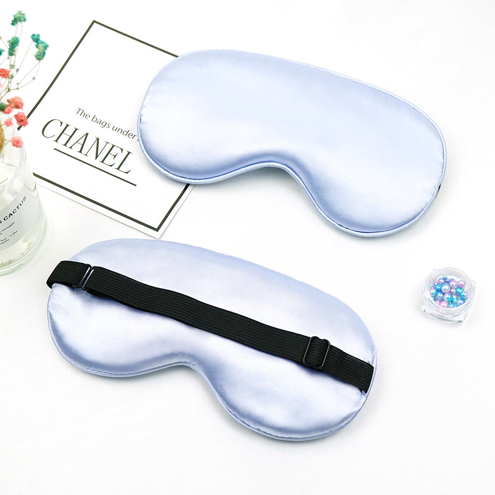 Unisex nan luxurious satin sleep mask with anatomical contour and adjustable elastic band Bowlift