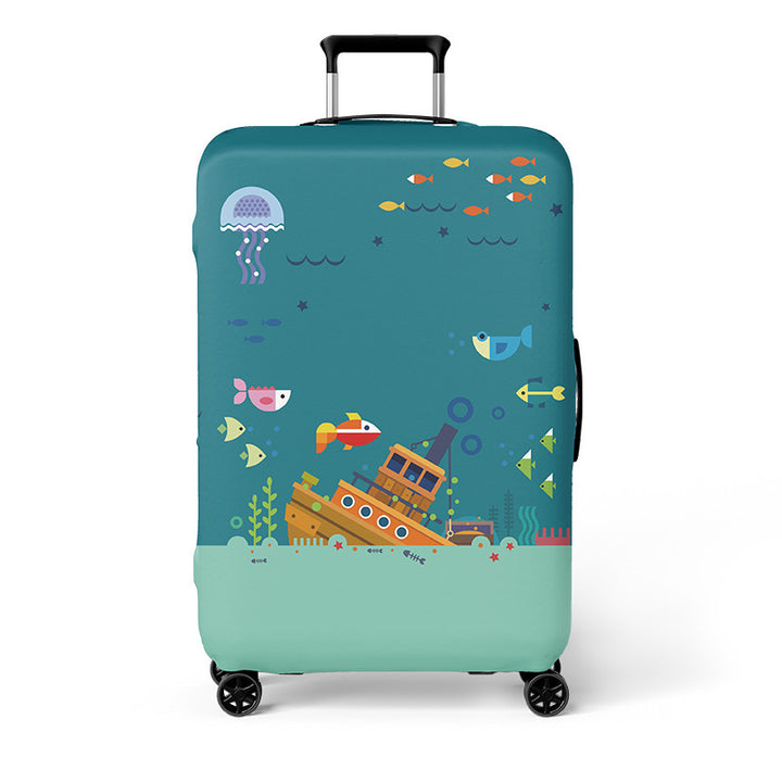 Heart-Patterned Hard Shell Luggage Bowlift