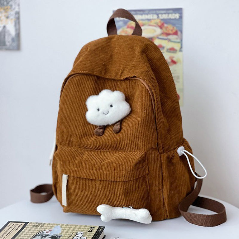 Cartoon-Themed Plush Backpack