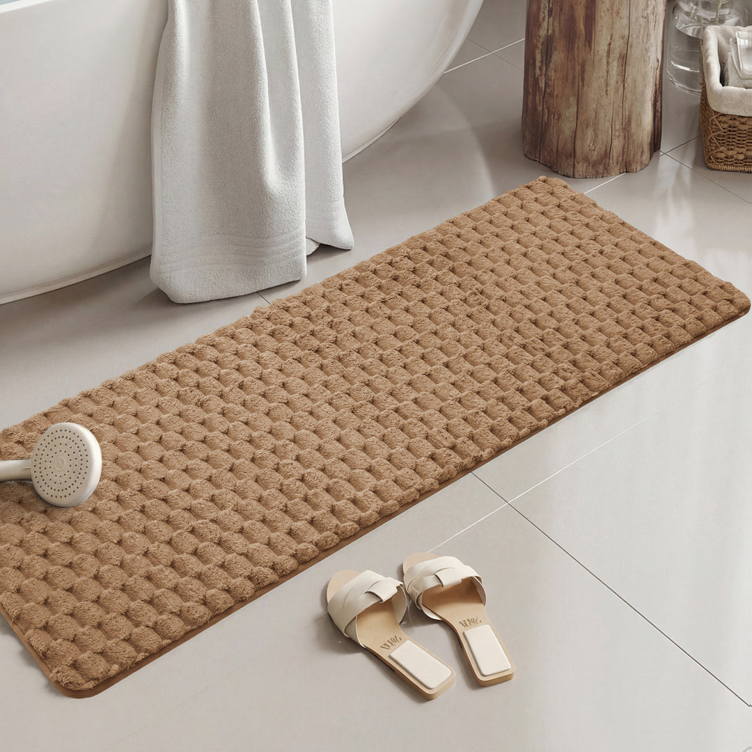 Plush Textured Shower Comfort Mat Bowlift