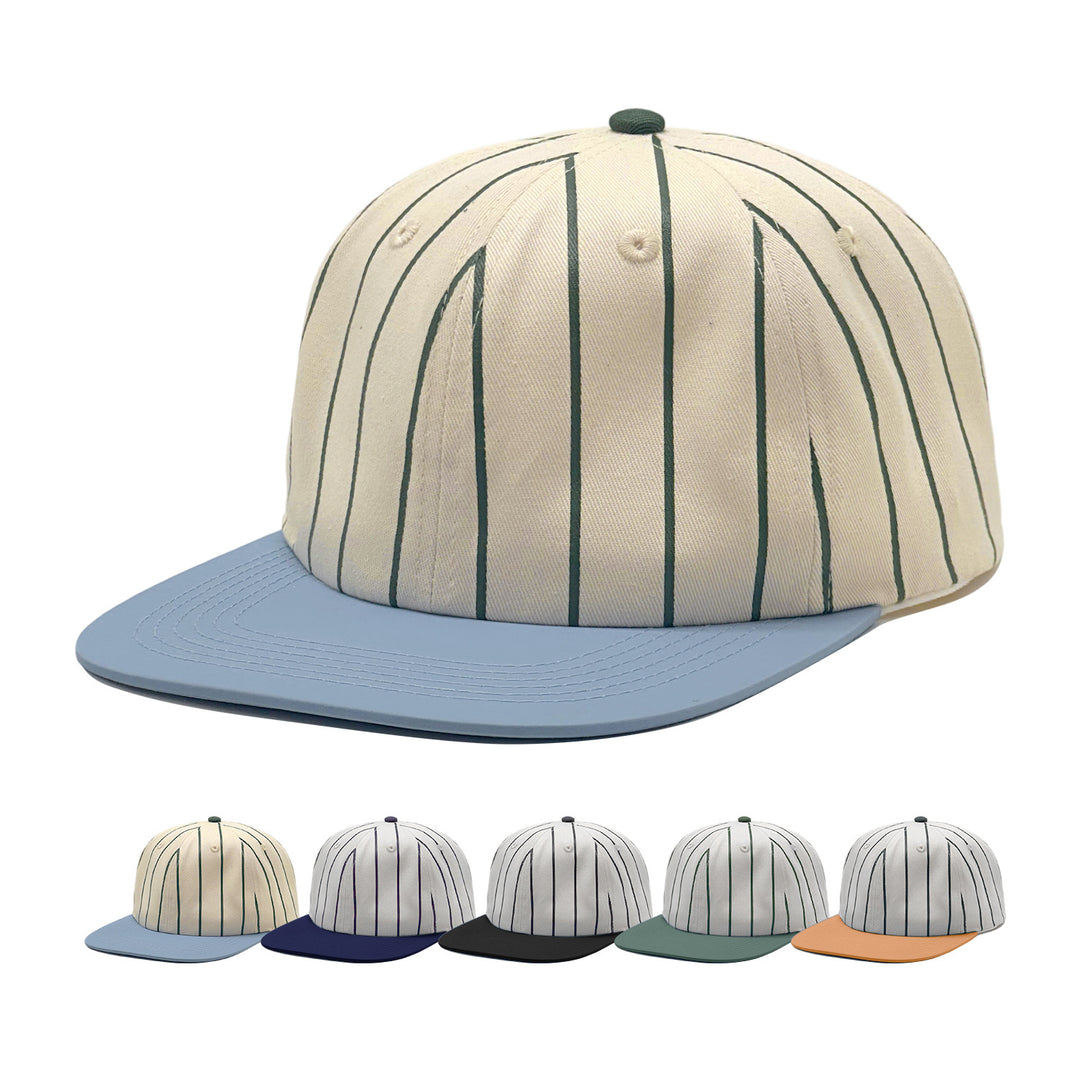 Women's fashionable cap with striped pattern Bowlift