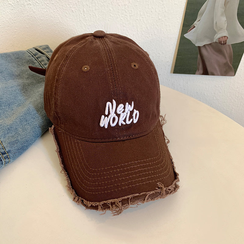 Unisex Distressed Signature Baseball Cap Bowlift