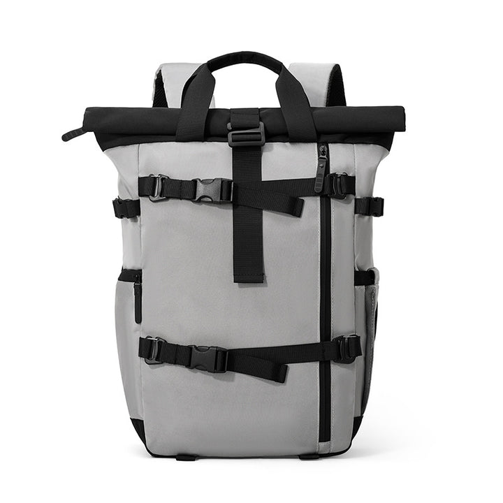Backpack with roll closure and durable materials Bowlift