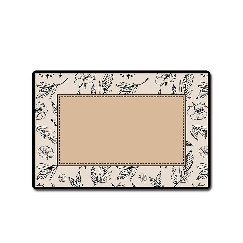 Floral Patterned Bathroom Mat Bowlift
