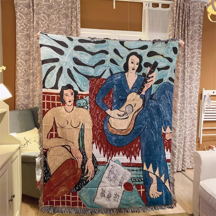 Decorative Artistic Tapestry Throw Blanket