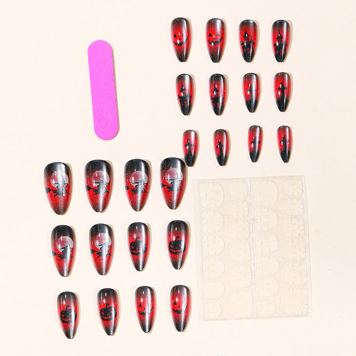 Halloween-Themed Gothic Nail Art Bowlift
