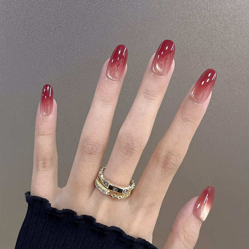 Ombre Acrylic Press-On Nails Bowlift
