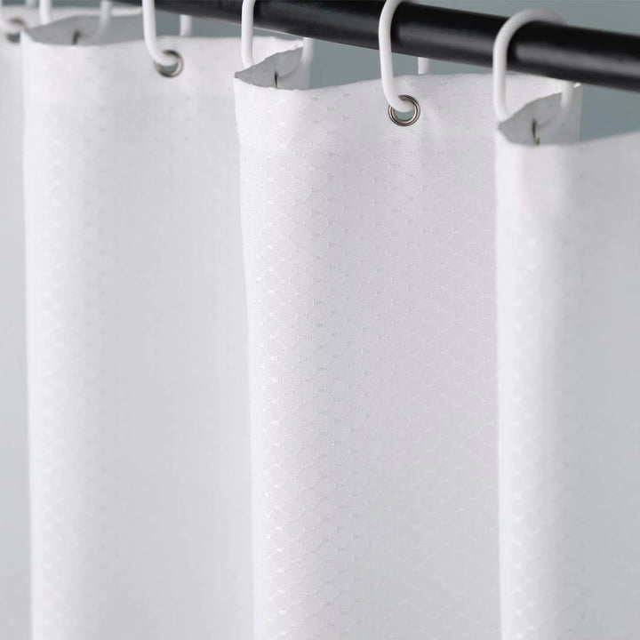 Textured Waterproof Shower Curtain Bowlift
