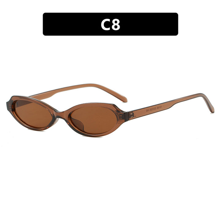Ladies elegant sunglasses in stylish oval design Bowlift