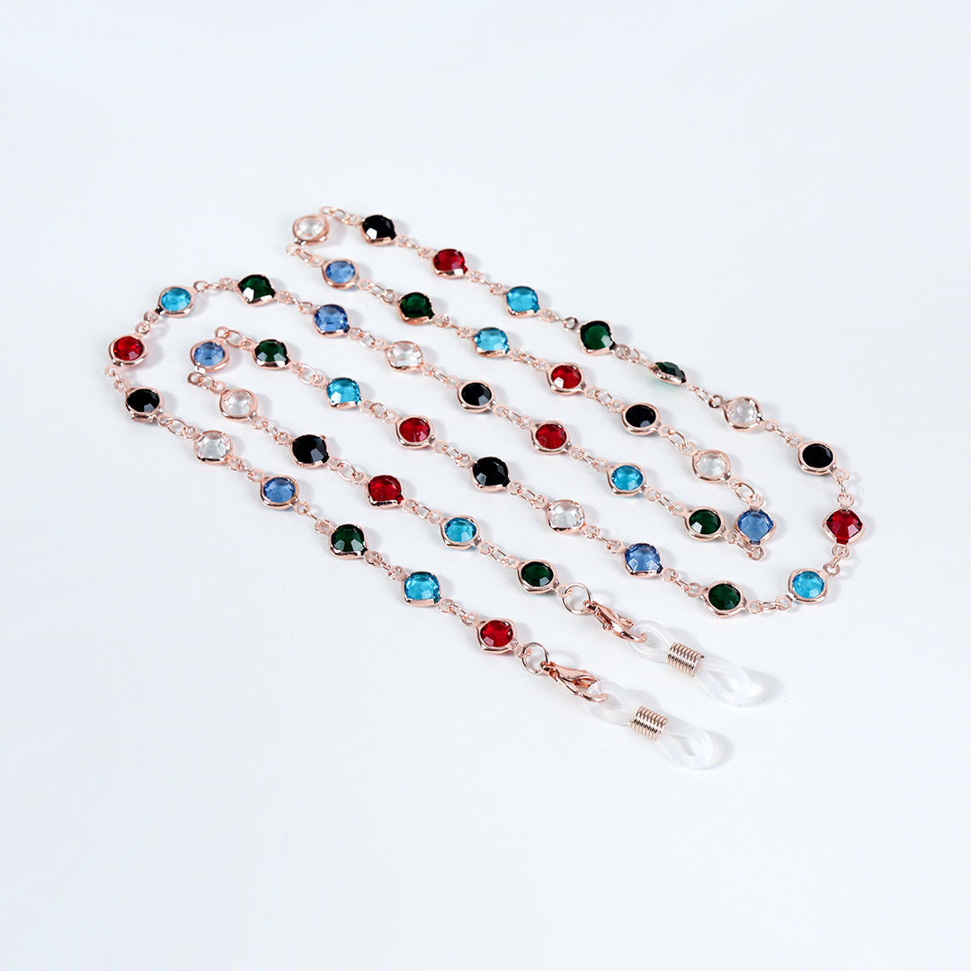 Decorative Gemstone Eyewear Chain Bowlift