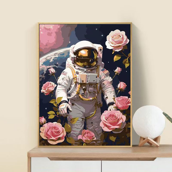 Astronaut Flower Art Print Bowlift