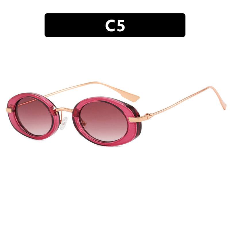 Ladies fashionable sunglasses in elegant oval design Bowlift