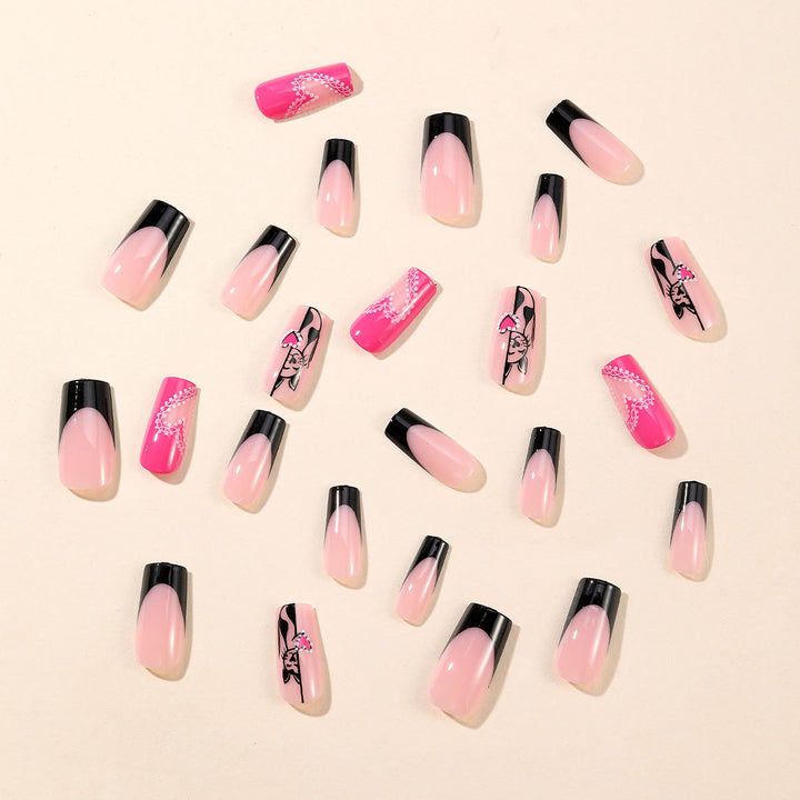 Artistic Cat-Themed Nail Art Set Bowlift
