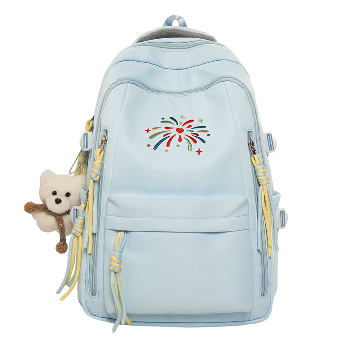 Backpack with Colorful Decorations and Innovative Compartments Bowlift
