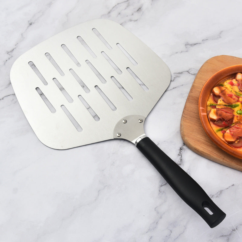 extra-wide perforated pizza peel ergonomic heat-resistant handle Bowlift