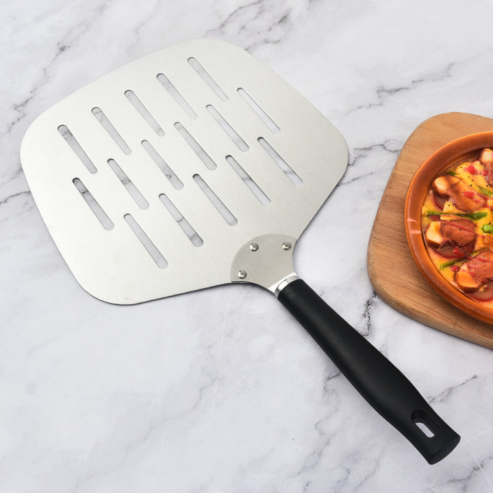 extra-wide perforated pizza peel ergonomic heat-resistant handle Bowlift