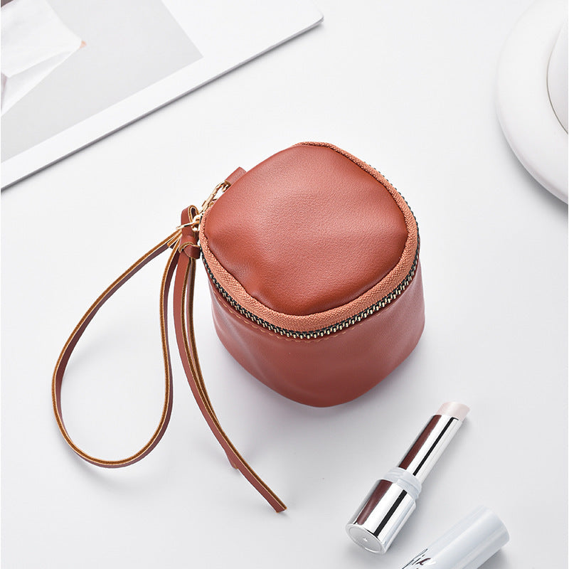 Compact Zippered Cosmetic Pouch Bowlift