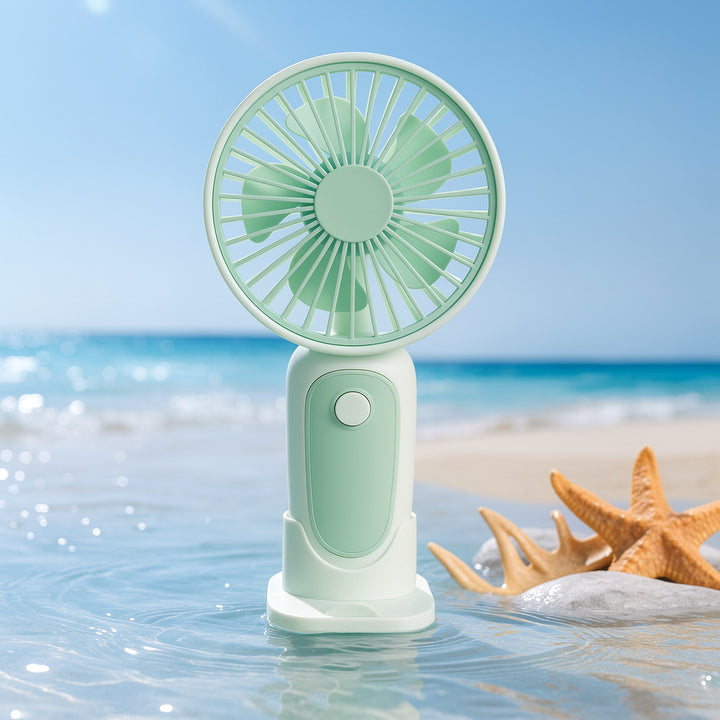 Ladies portable USB mini fan with ergonomic handle Bowlift