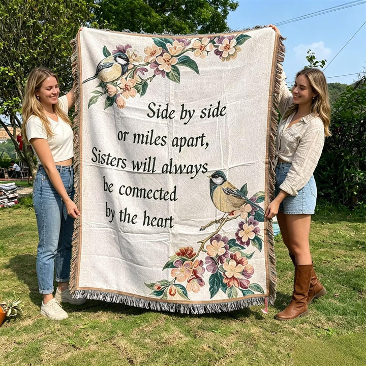 Warm Embroidered Inspirational Throw Blanket