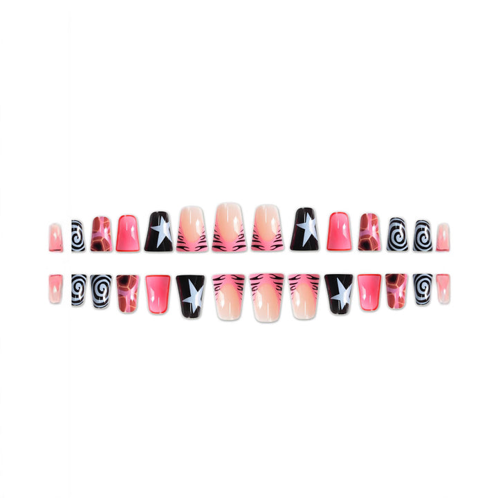 Artistic Abstract Nail Enhancements Bowlift