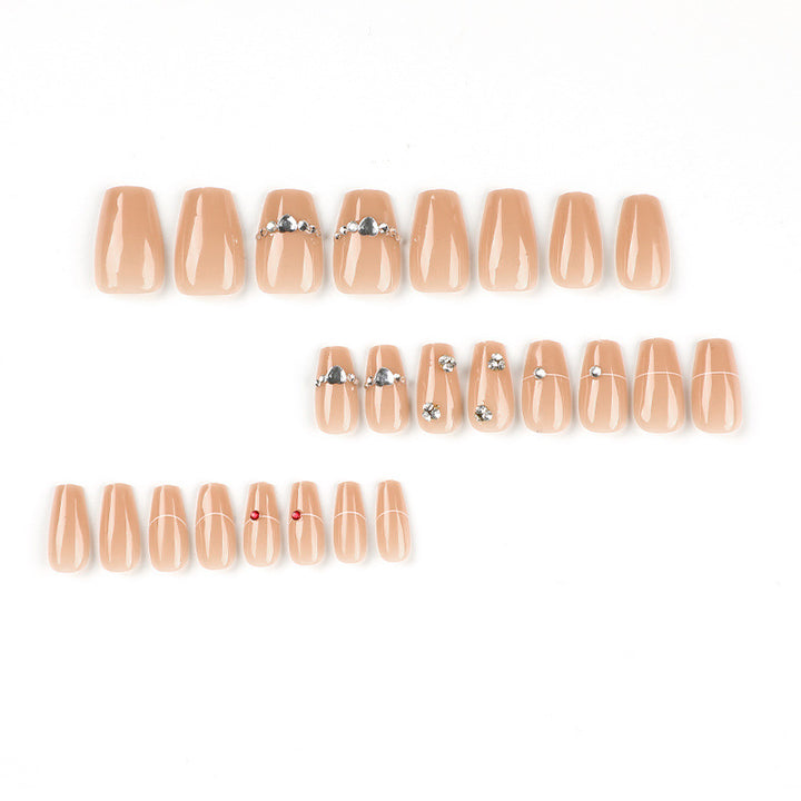 Glamorous nail art with rhinestone embellishment Bowlift