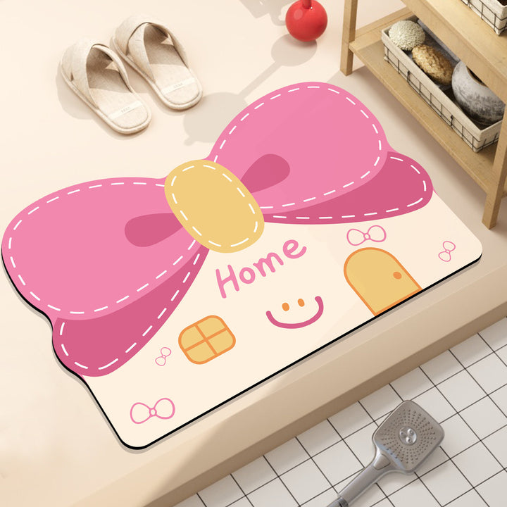 Playful Hamburger-Themed Bath Mat Bowlift