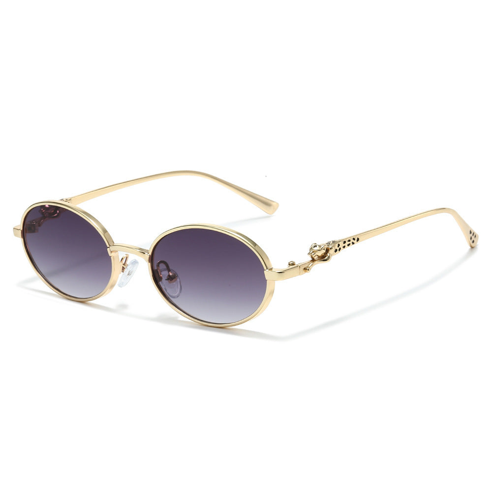 Vintage Round Lens Sunglasses with Gradient Glass Bowlift