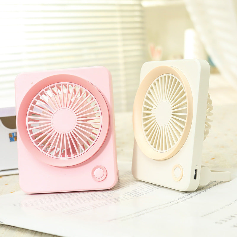 Ladies Portable Mini Table Fan with USB Port and Flexible Tilt Bowlift