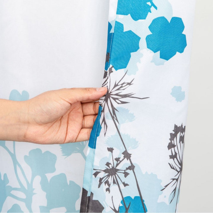 Mosaic-Patterned Shower Curtain Bowlift