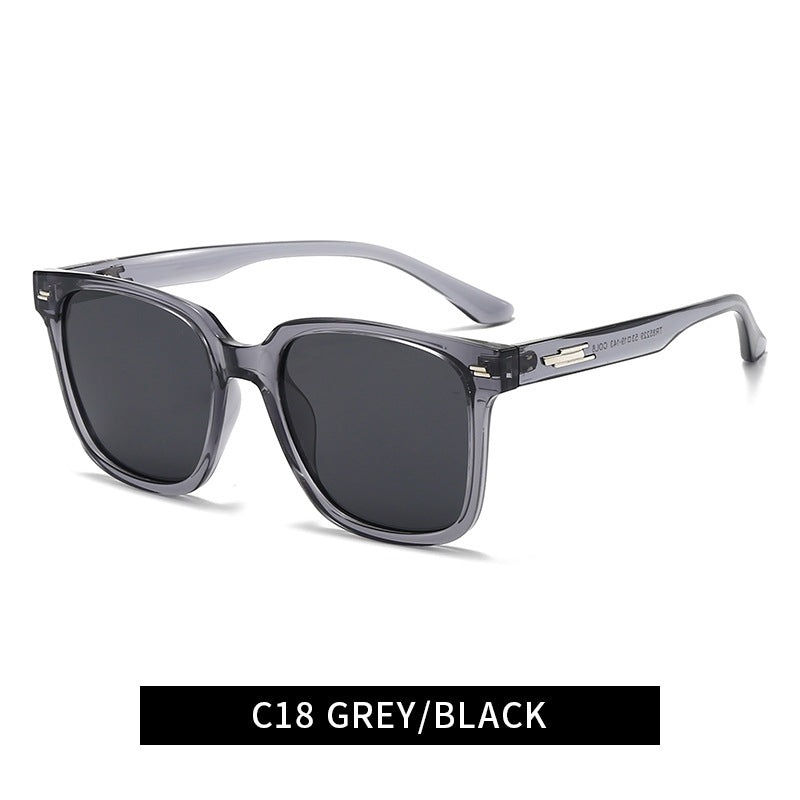 Women's fashionable square sunglasses with UV protection and flexible frame Bowlift