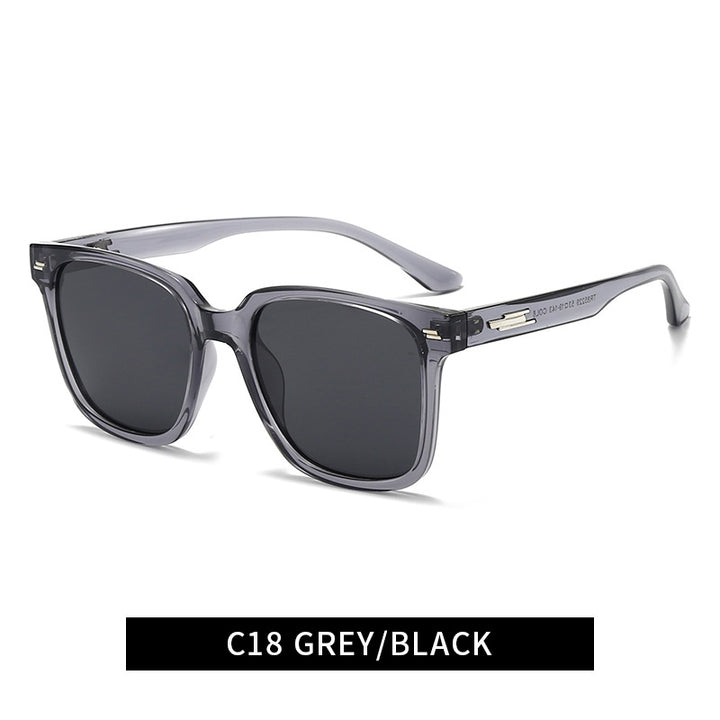 Women's fashionable square sunglasses with UV protection and flexible frame Bowlift