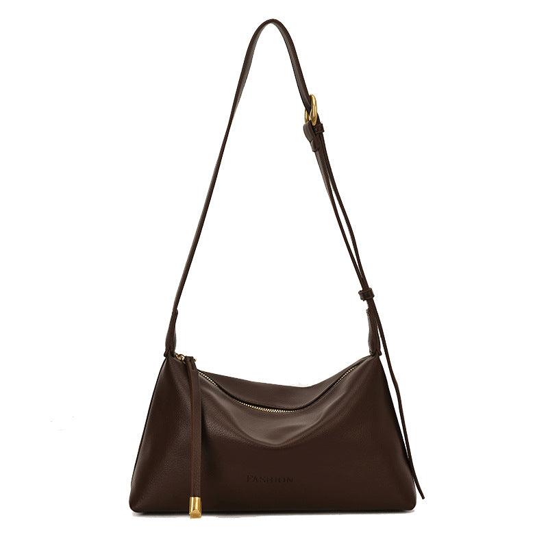 Textured Casual Shoulder Bag Bowlift
