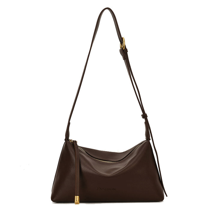 Textured Casual Shoulder Bag Bowlift