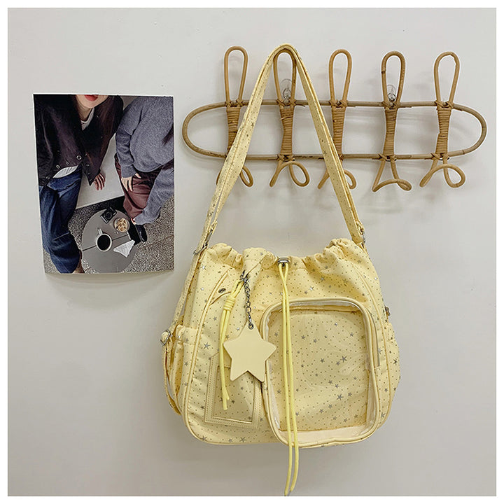 Stylish Multi-Pocket Drawstring Tote Bag Bowlift